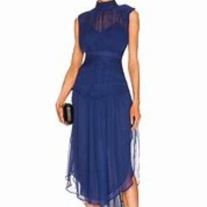 Shona Joy Safira Midi Dress in Aegean Blue